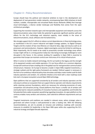 BUILDING AN OPEN RAN ECOSYSTEM FOR EUROPE | PDF