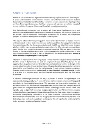 BUILDING AN OPEN RAN ECOSYSTEM FOR EUROPE | PDF