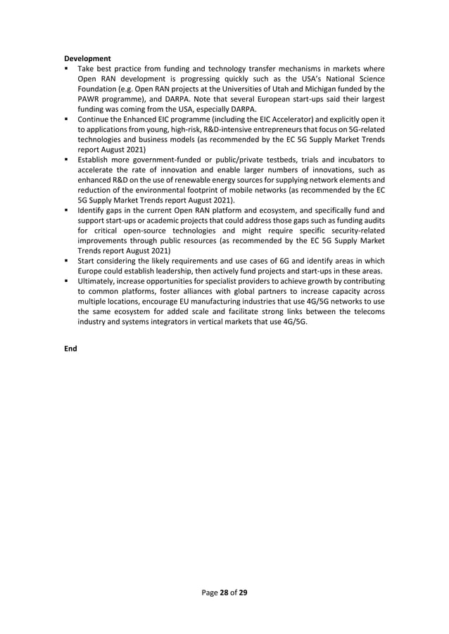 BUILDING AN OPEN RAN ECOSYSTEM FOR EUROPE | PDF