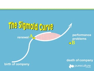 A B birth of company death of company performance problems renewal High Performance Culture 