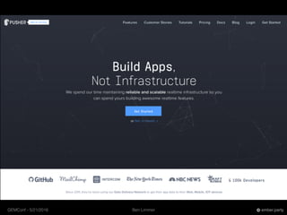 Ben LimmerGEMConf - 5/21/2016 ember.party
 