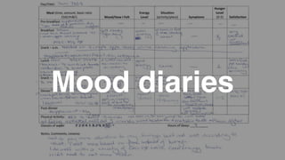 Mood diaries
 