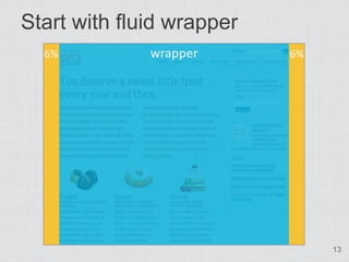 Start with fluid wrapper




                           13
 