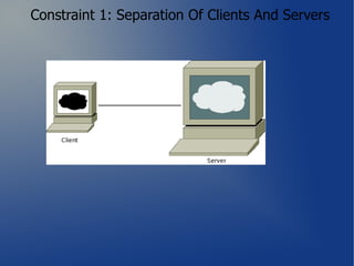 Constraint 1: Separation Of Clients And Servers
 