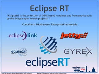 Building Server Applications with EclipseRT | PDF