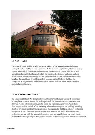 BS 2 Group assignment example Building services-bangsar-village-1 | PDF
