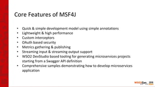 Building Services with WSO2 Microservices framework for Java and WSO2 ...