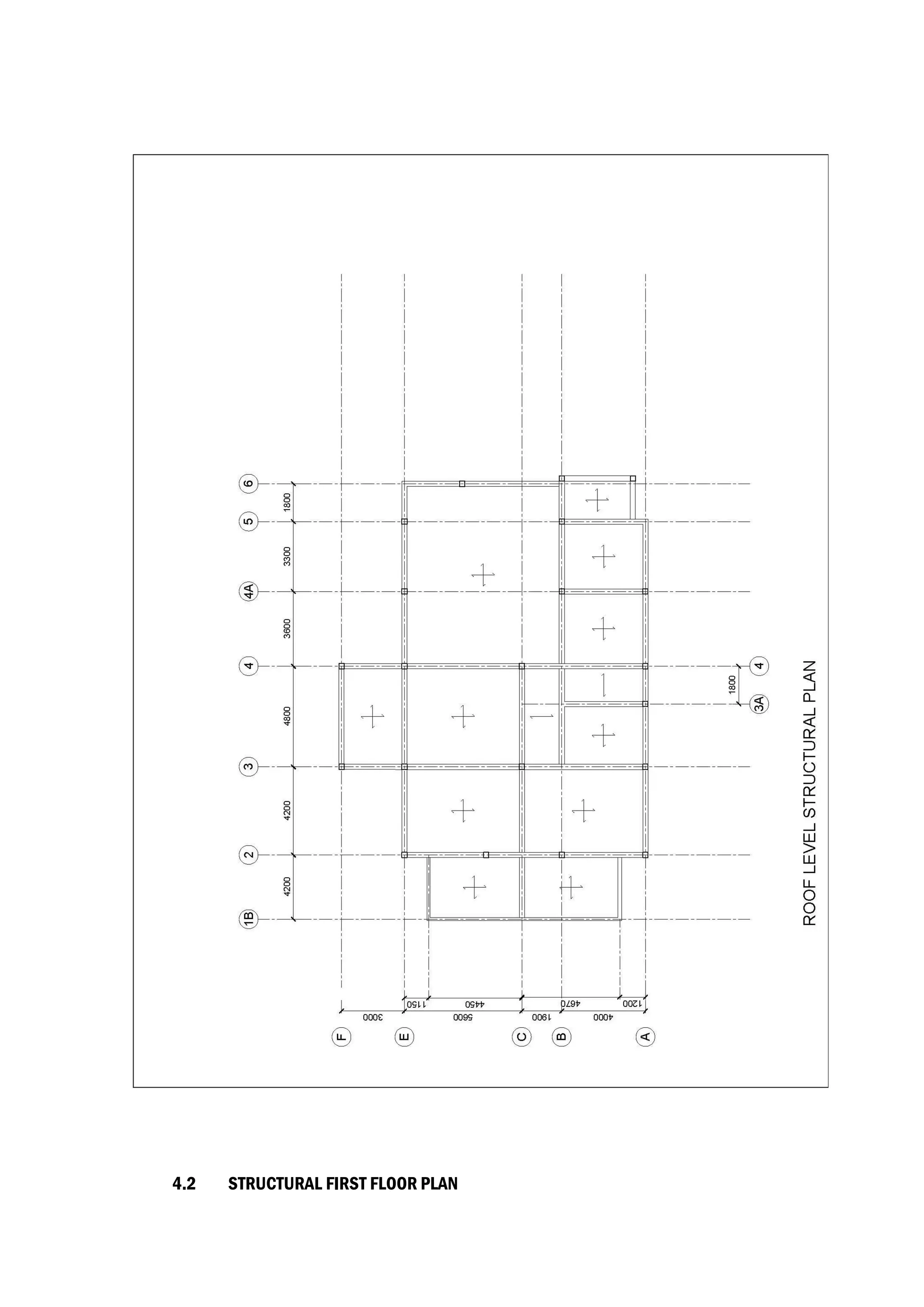 4.2 STRUCTURAL FIRST FLOOR PLAN
 
