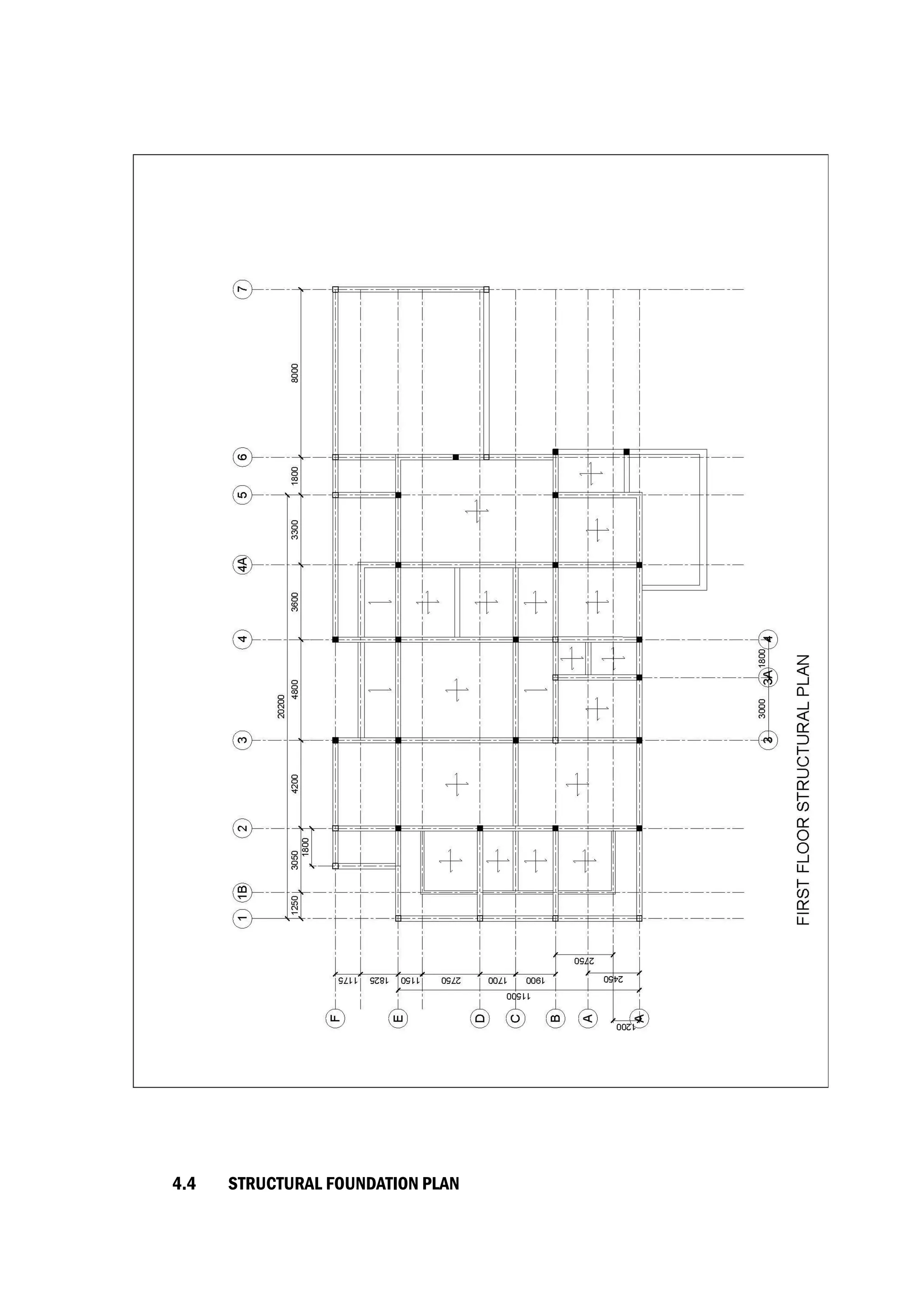 4.4 STRUCTURAL FOUNDATION PLAN
 