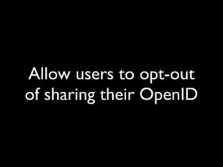 Building the Social Web with OpenID