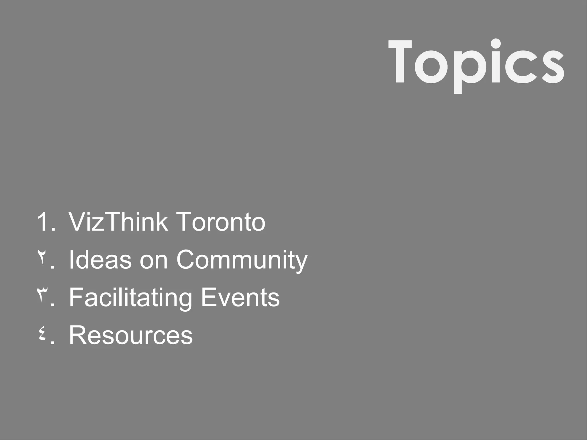 VizThink Toronto Ideas on Community Facilitating Events Resources Topics 