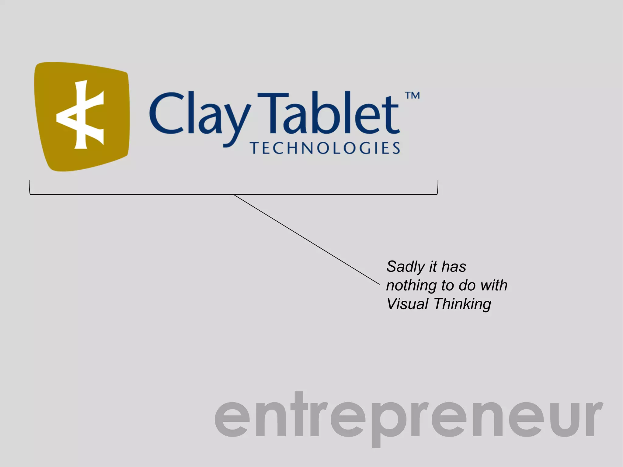 Sadly it has nothing to do with Visual Thinking entrepreneur 