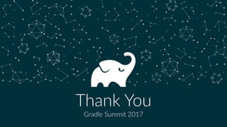 | 37
• Write or improve an example task around your
favorite node tool
• Write or improve a Gradle Guide 
hFps://github.com/gradle/guides/issues/119
• File issues for gradle-node-plugin
• Provide speciﬁc suggesRons in #web Slack
Your ContribuHons Wanted
 