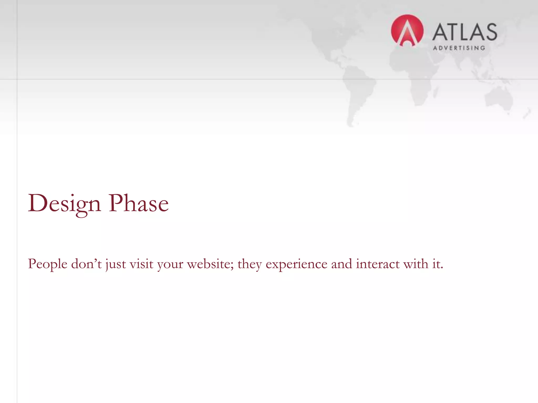 Web development processPhases:DiscoveryDesign and Content DevelopmentTechnical DevelopmentLaunchMaintenance