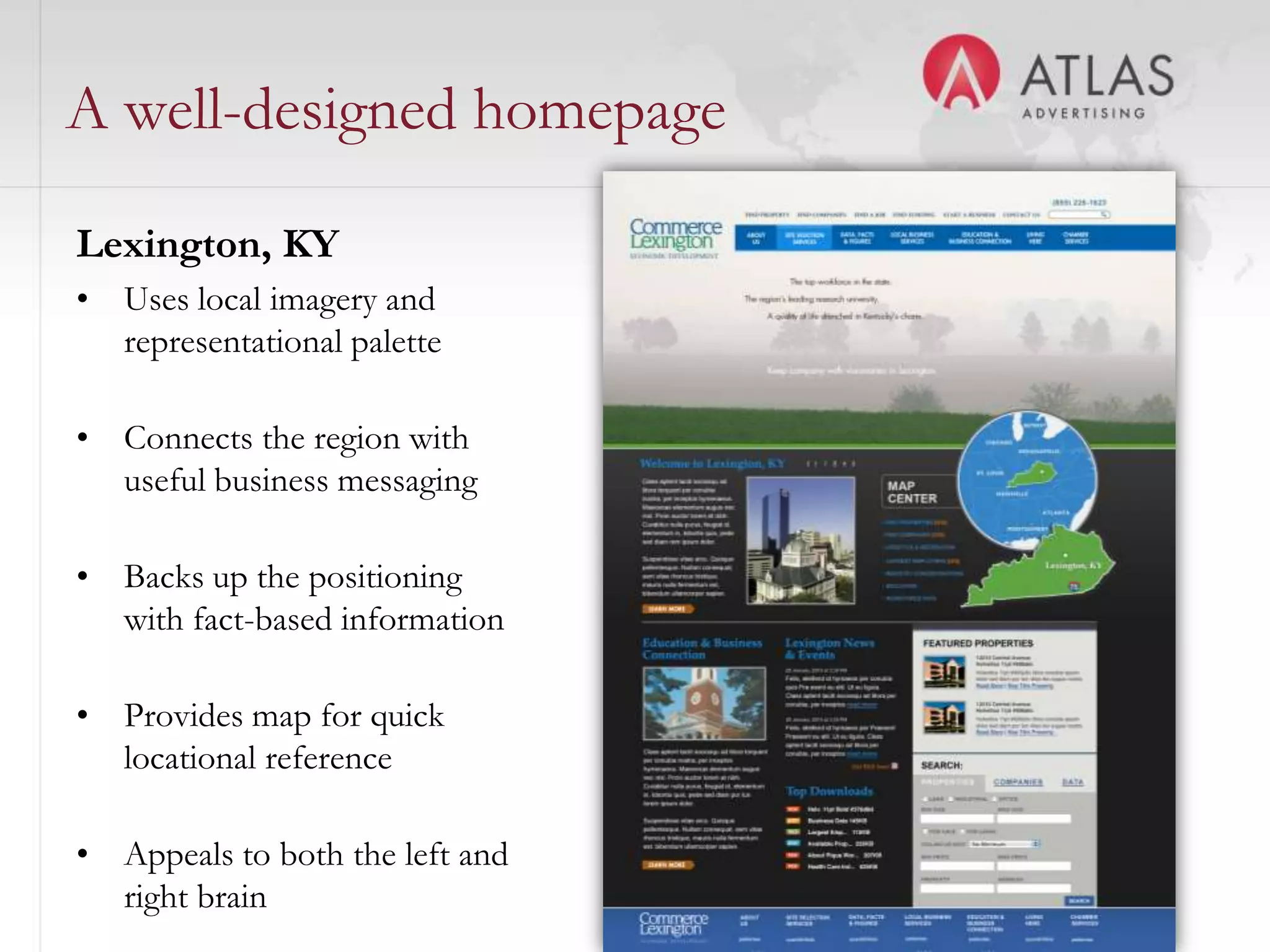 Information architectureInformation architecture (IA) is the design of the structure, hierarchy, and navigation of a website (sitemap)Effective IA bridges the gap between research and the visual design, and the process helps an organization understand itself better