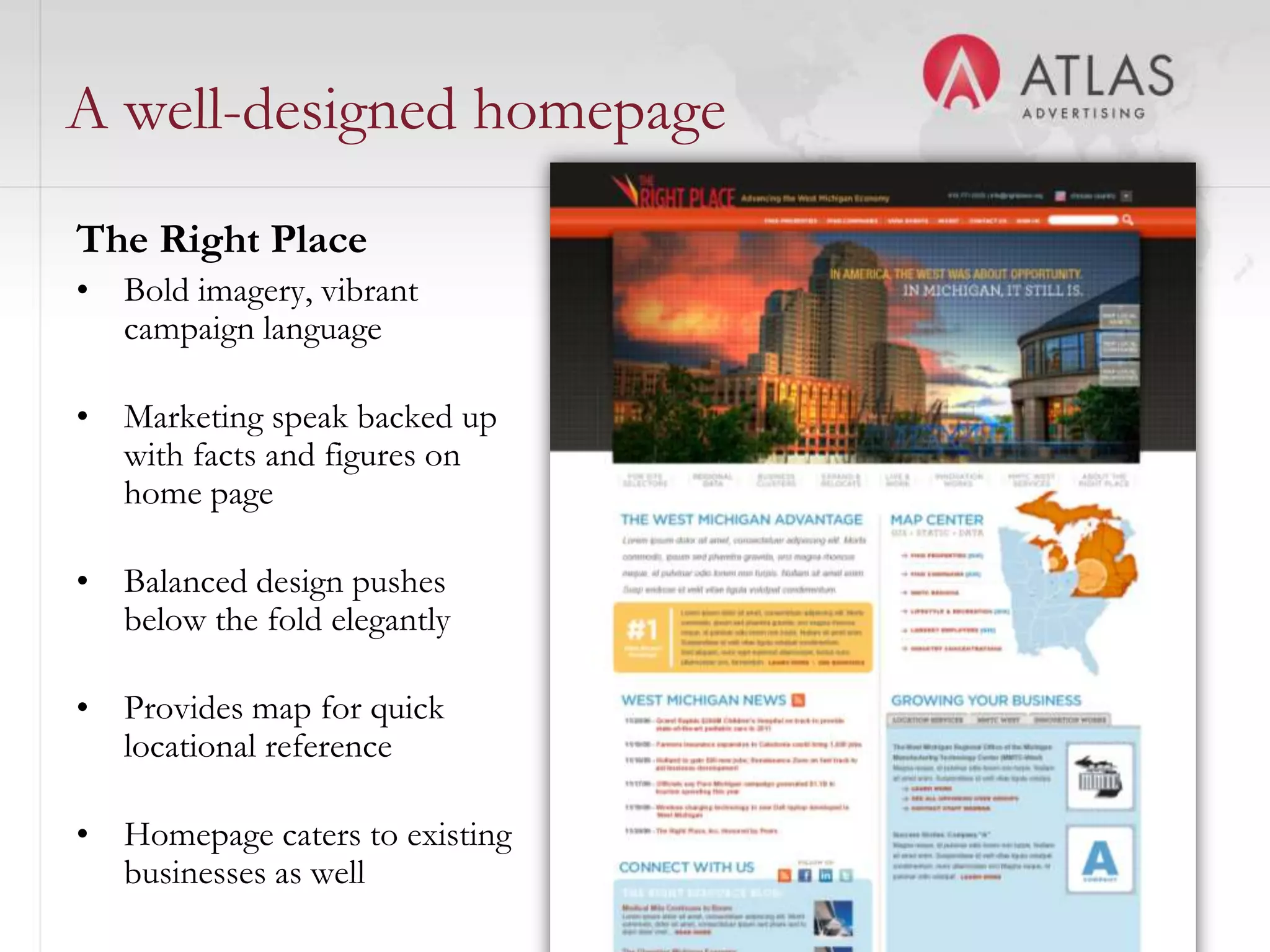 We’re concerned with creating an architecture and hierarchy that gets users to their content more efficiently – ideally within 3 clicks