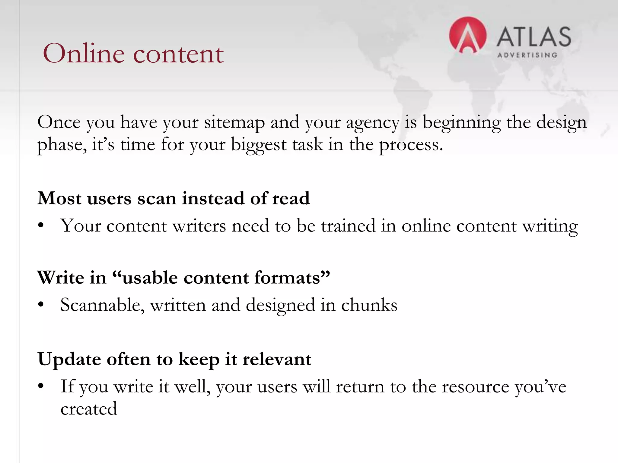 Design PhasePeople don’t just visit your website; they experience and interact with it.