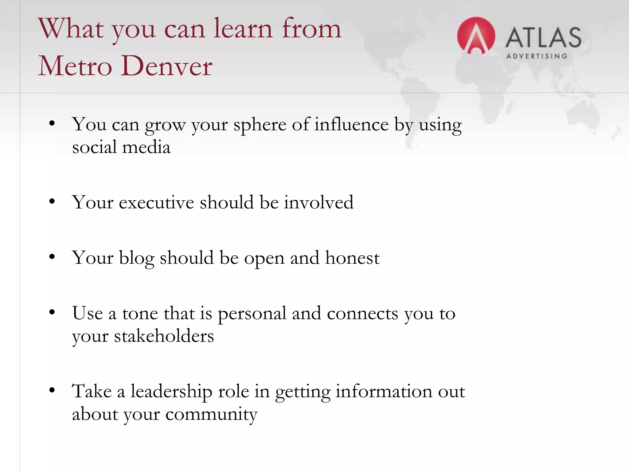 Top 10 search terms that drive traffic to ED websitesYour organization nameYour city/region name “economic development”Incentive type offered in your region (depends on community)Resident company name (i.e., Boeing)Region name (if different from city)Organizational url (without .com/.net/.org)Campaign name (initiative or fundraising)City/region name “maps”City/region name “counties”City/region name “industries”