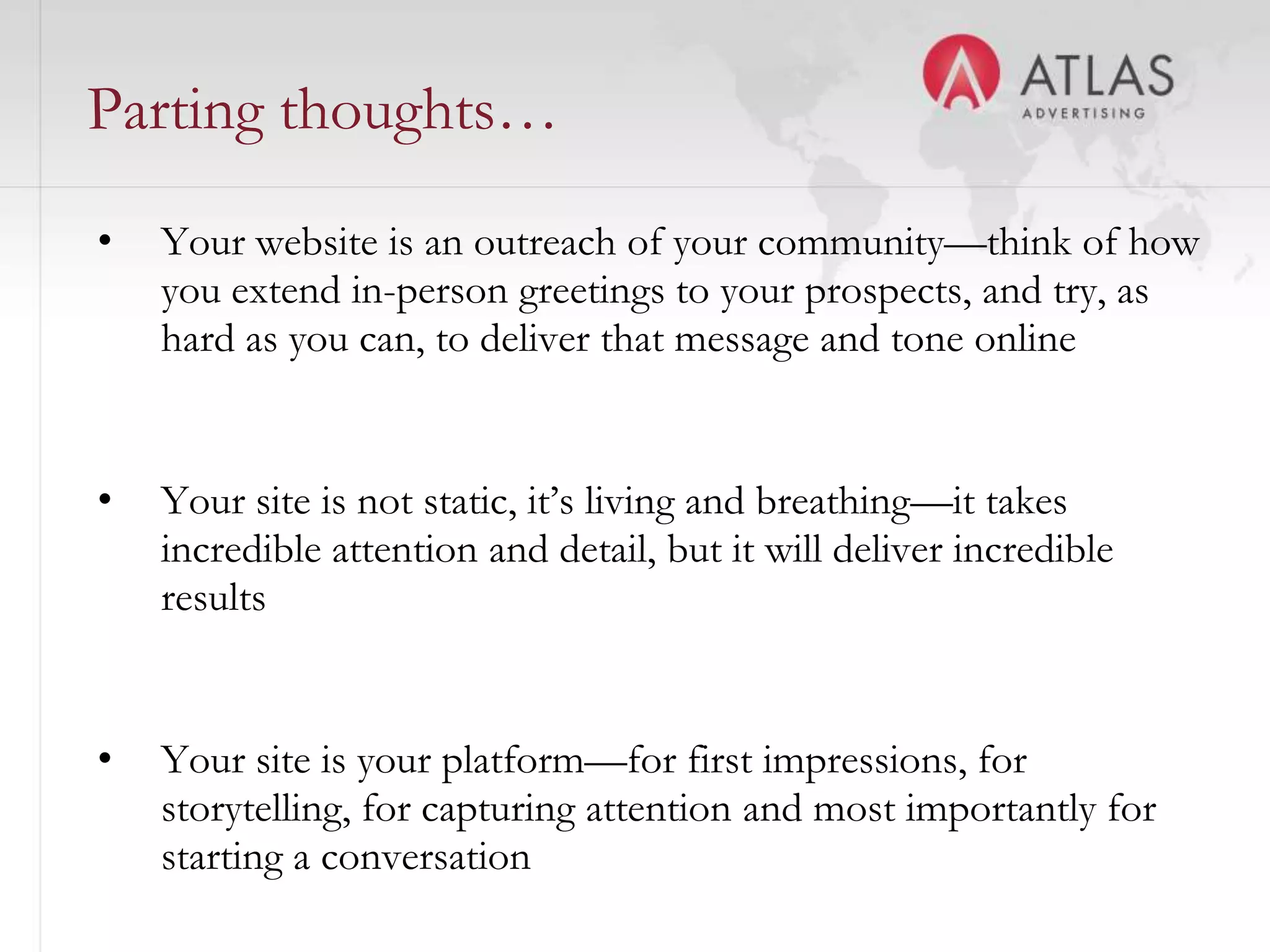 Effective use of maps and GIS technologyUse maps with various       layers (transportation,       education, etc.)