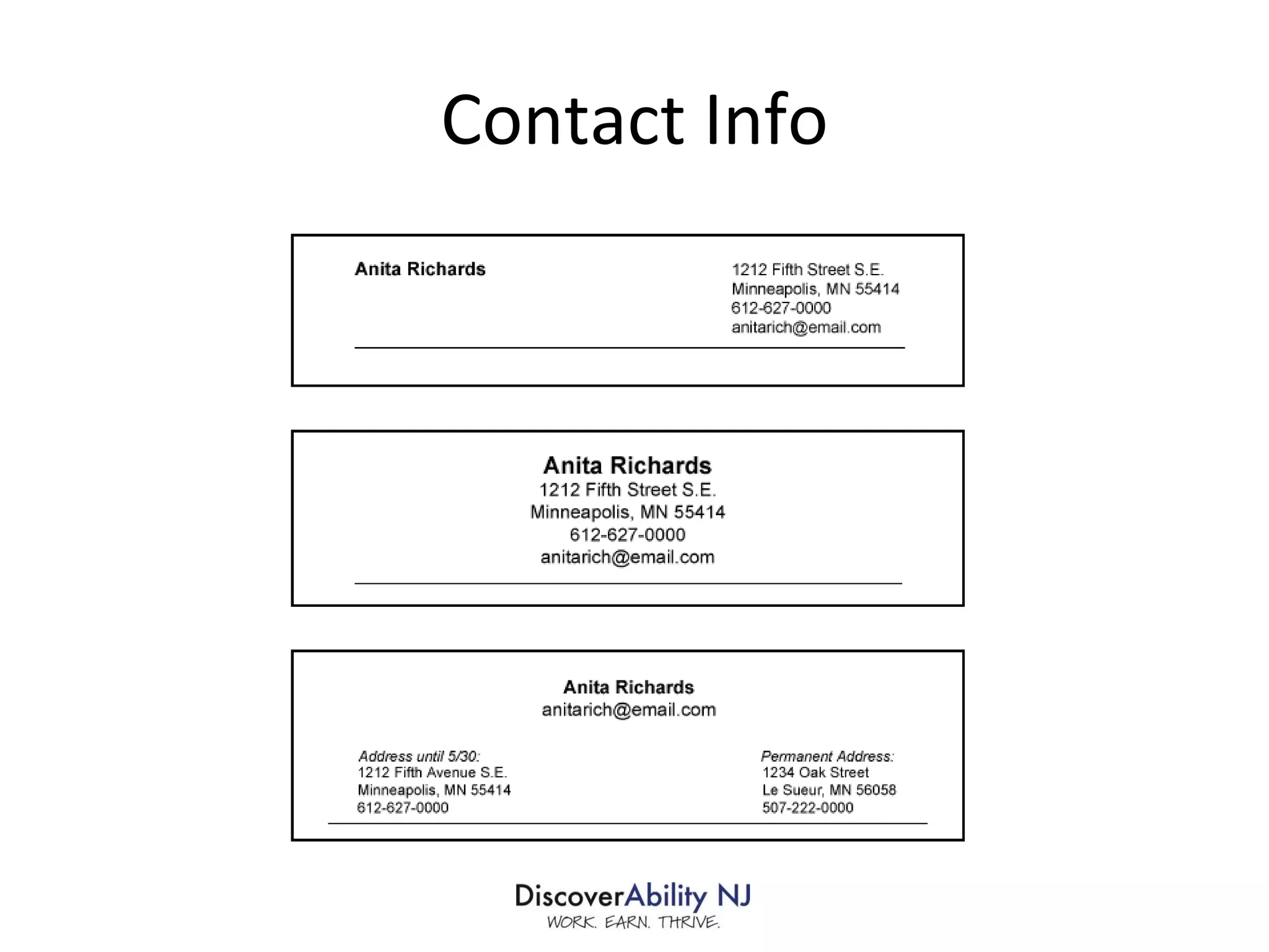 Contact Info 