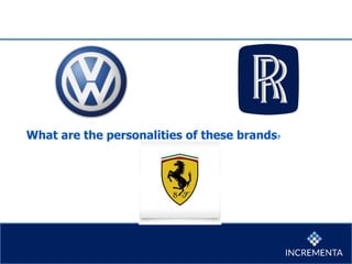 What are the personalities of these brands?
 