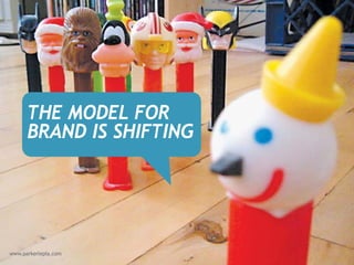 THE MODEL FOR
BRAND IS SHIFTING
 