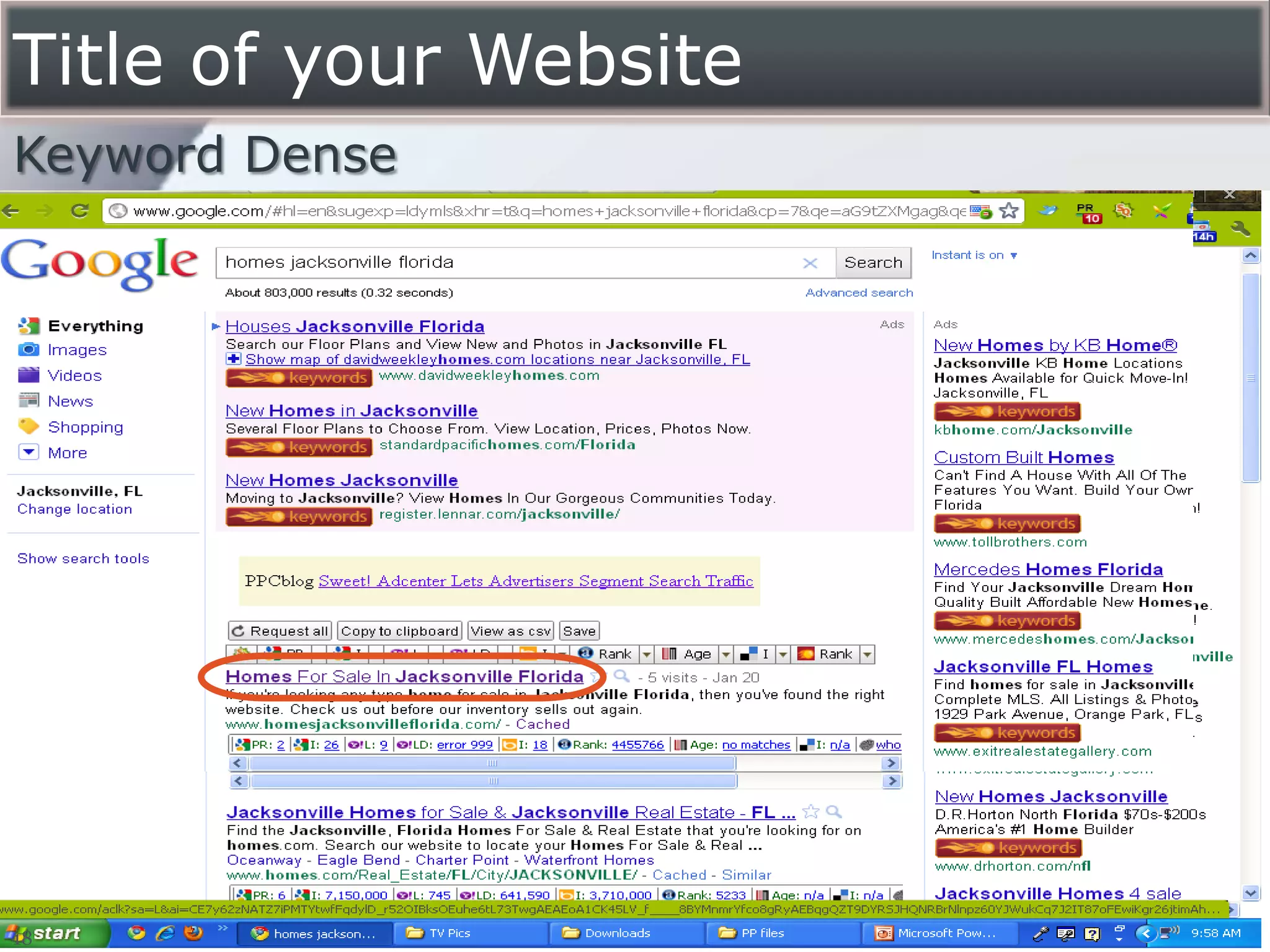 Title of your Website
Keyword Dense




18
 