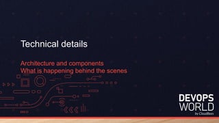 Technical details
Architecture and components
What is happening behind the scenes
 