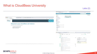© 2020 All Rights Reserved. 13
What is CloudBees University
Labs (2)
 