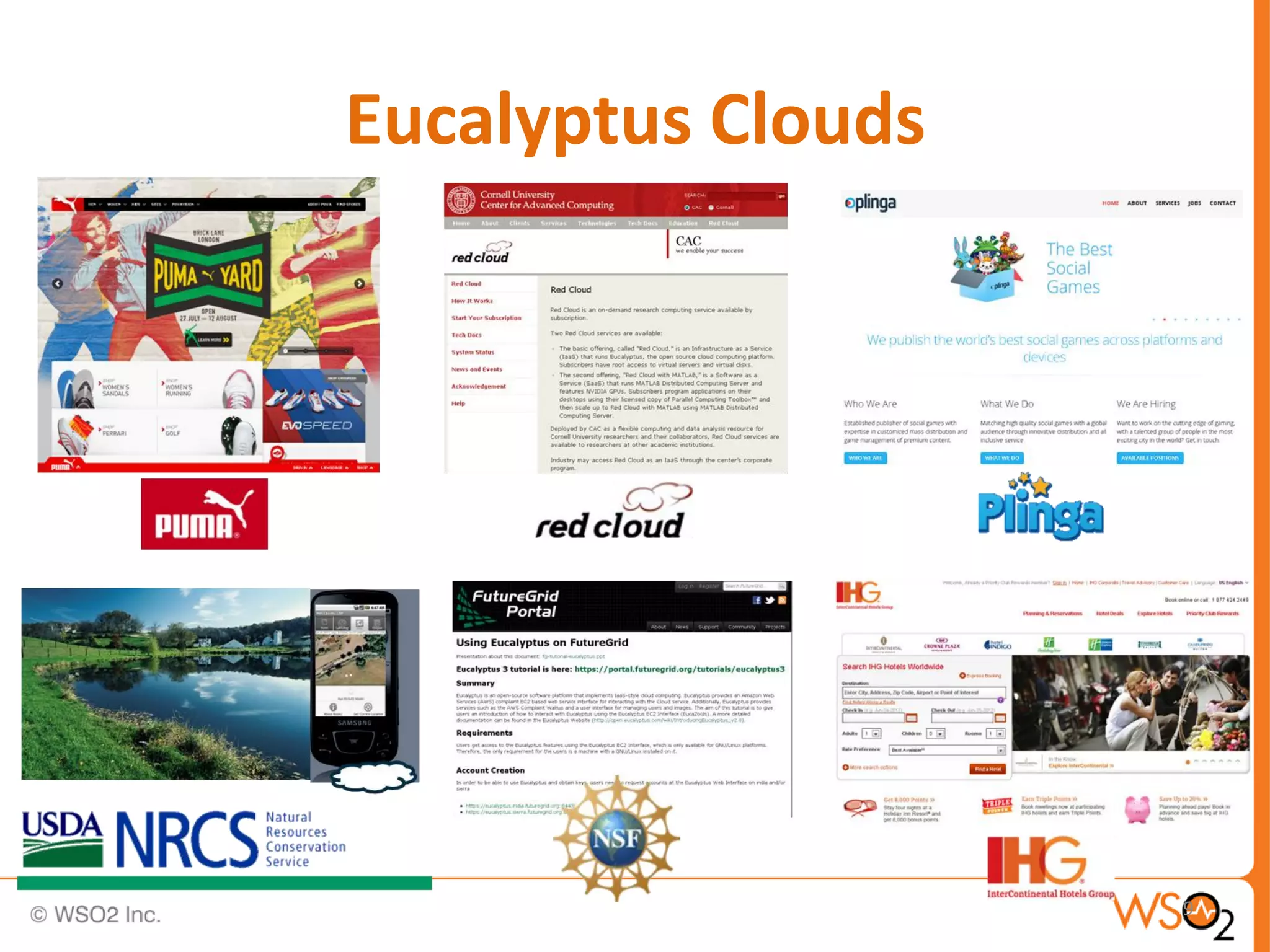 Eucalyptus Clouds




                    9
 