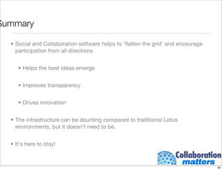 Building A Collaborative Infrastructure