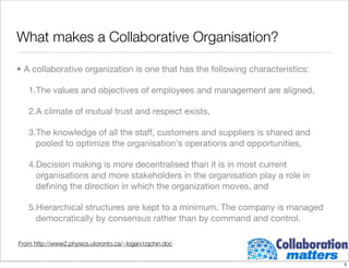 Building A Collaborative Infrastructure