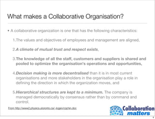 Building A Collaborative Infrastructure