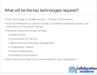 Building A Collaborative Infrastructure