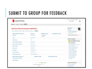 SUBMIT TO GROUP FOR FEEDBACK  