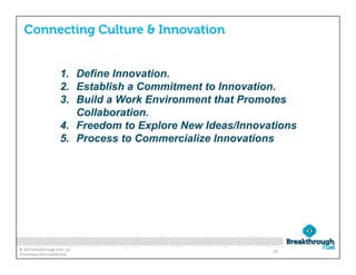 Building a culture of innovation slide deck | PDF