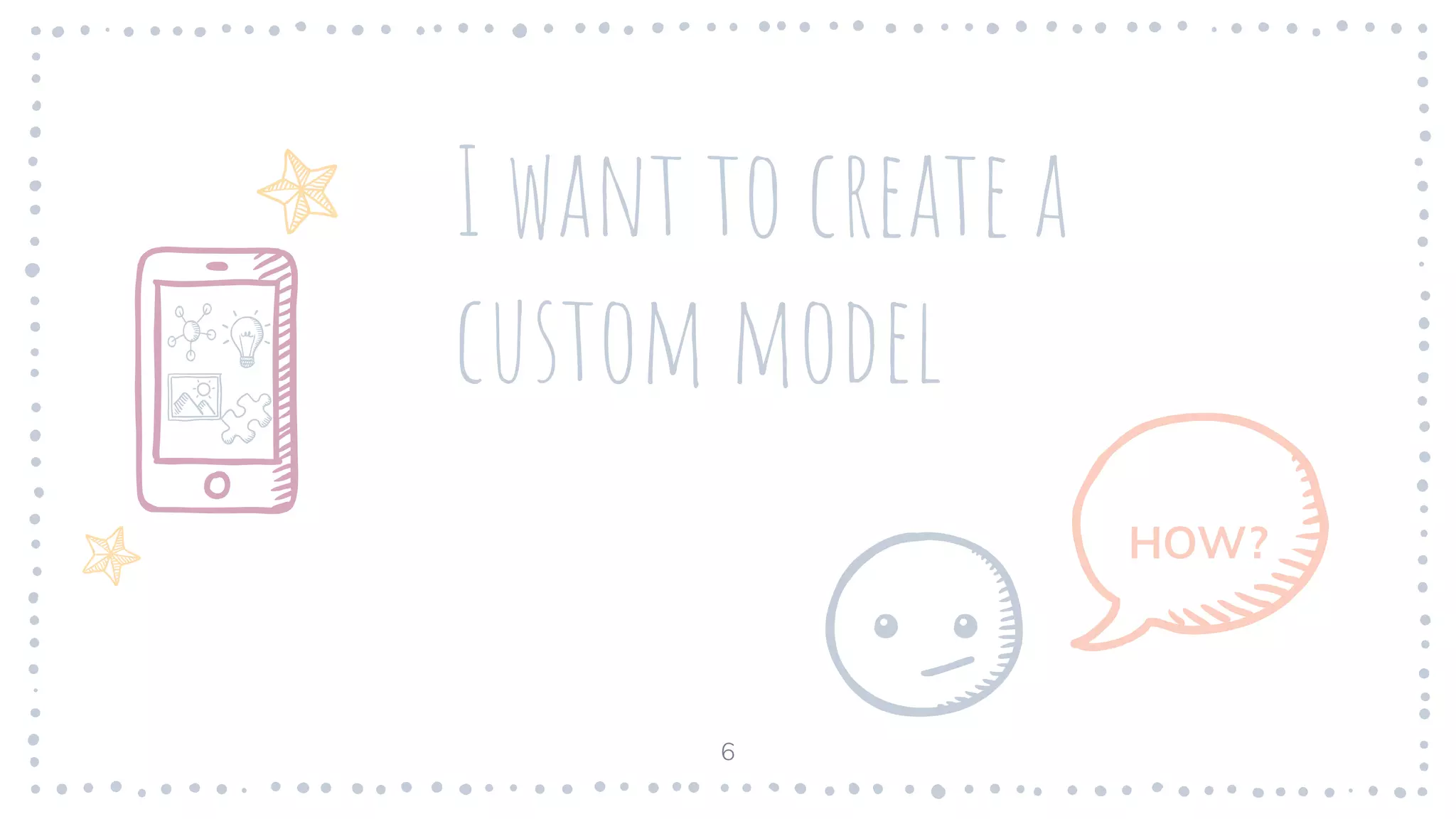 I want to create a
custom model
HOW?
6
 