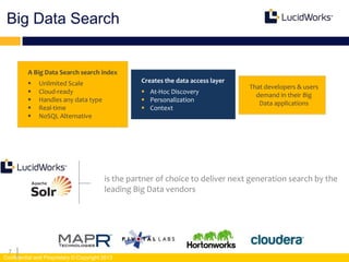 Building a data driven search application with LucidWorks SiLK | PPT