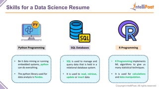 Data Science Engineer Resume | Data Scientist Resume | Data Science ...
