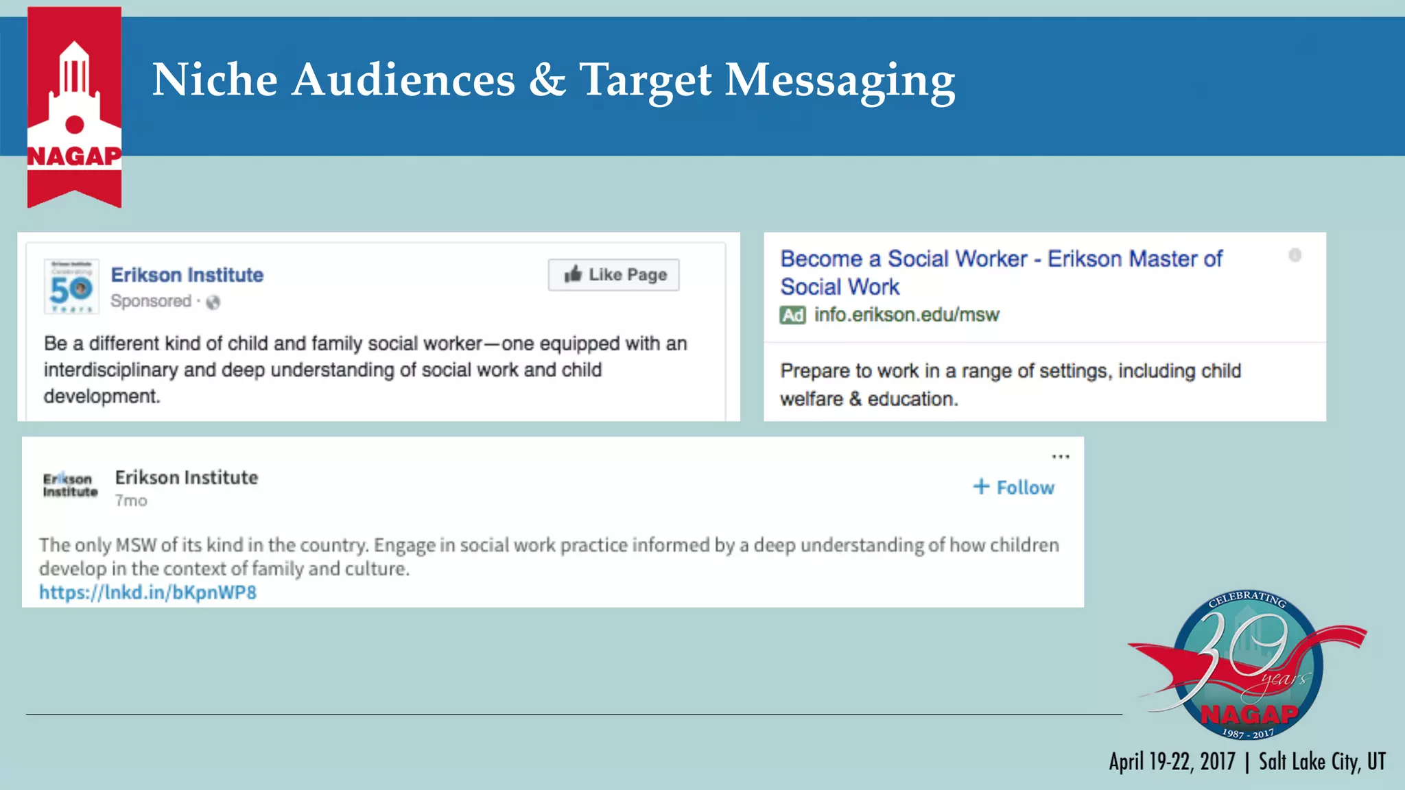 Niche Audiences & Target Messaging
 