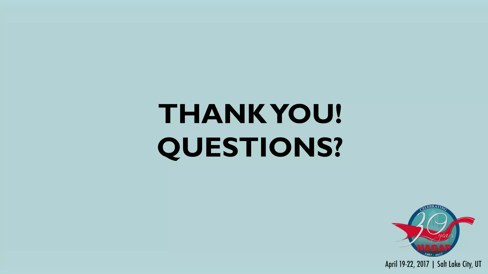 THANKYOU!
QUESTIONS?
 