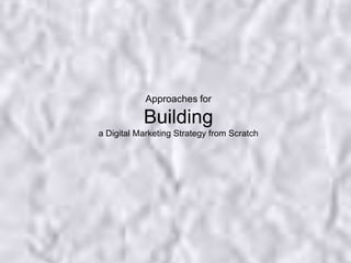 “Content monkeys”Approaches for Building a Digital Marketing Strategy from Scratch 