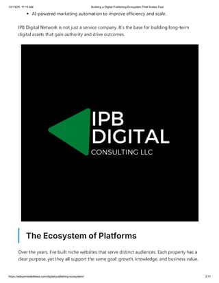 Building A Digital Publishing Ecosystem That Scales Fast By Adeyemi 