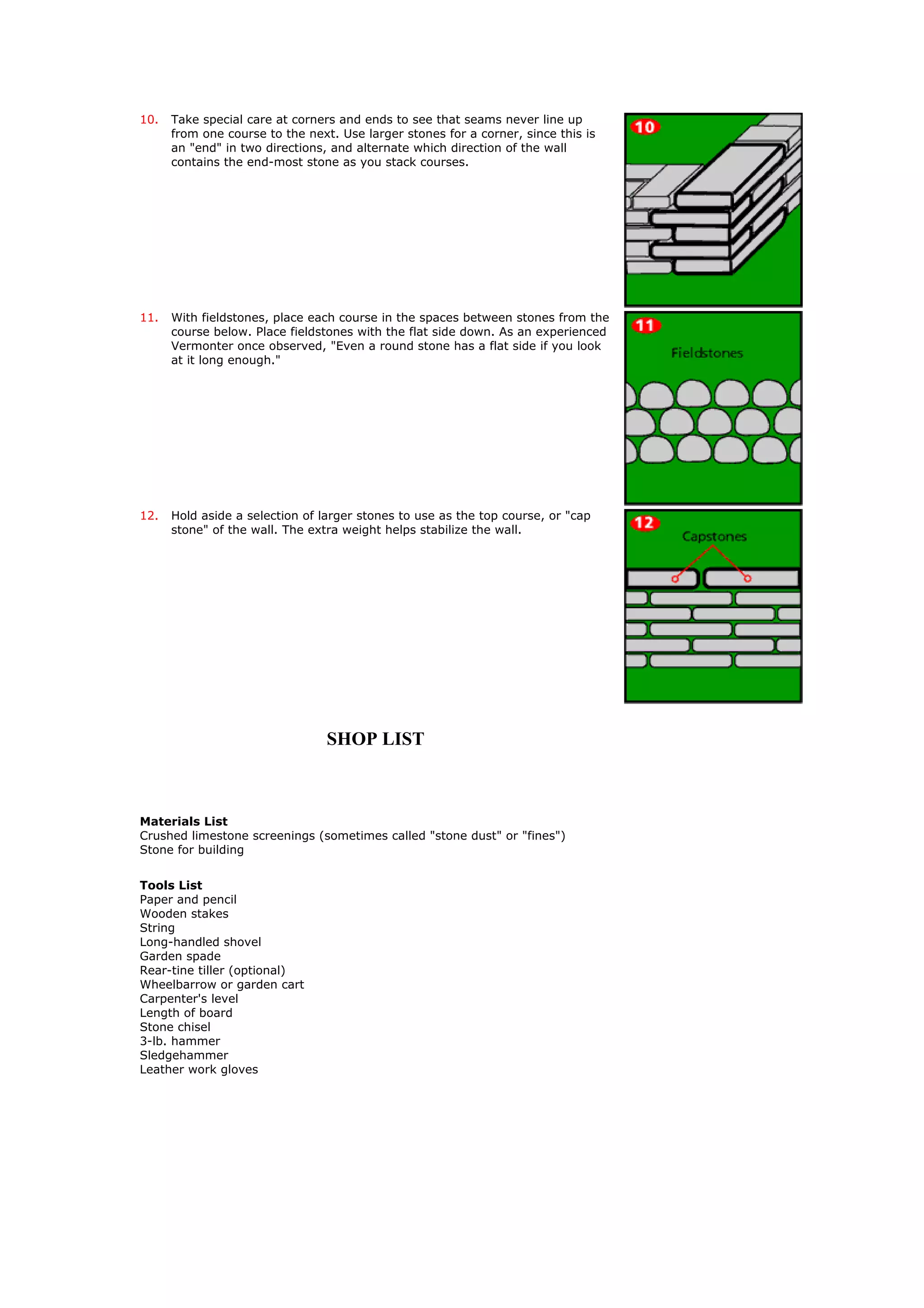Building a dry stone wall | PDF