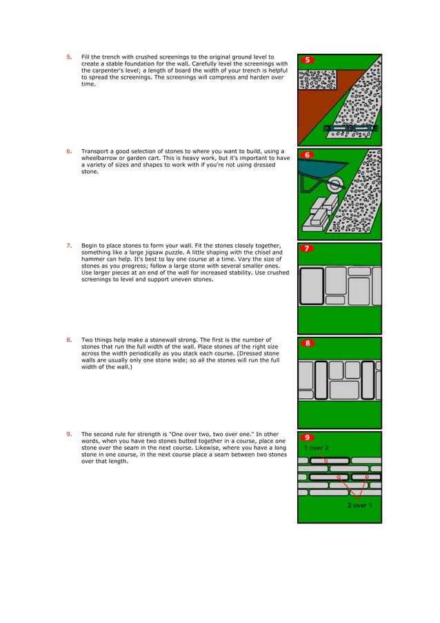 Building a dry stone wall | PDF | Woodworking | Arts and Crafts