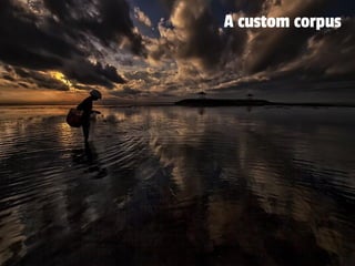 A custom corpus
 
