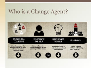 Who is a Change Agent?
 
