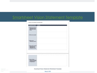 Copyright
DKParker, LLC
2020
Smartsheet Vision Statement Template
 
