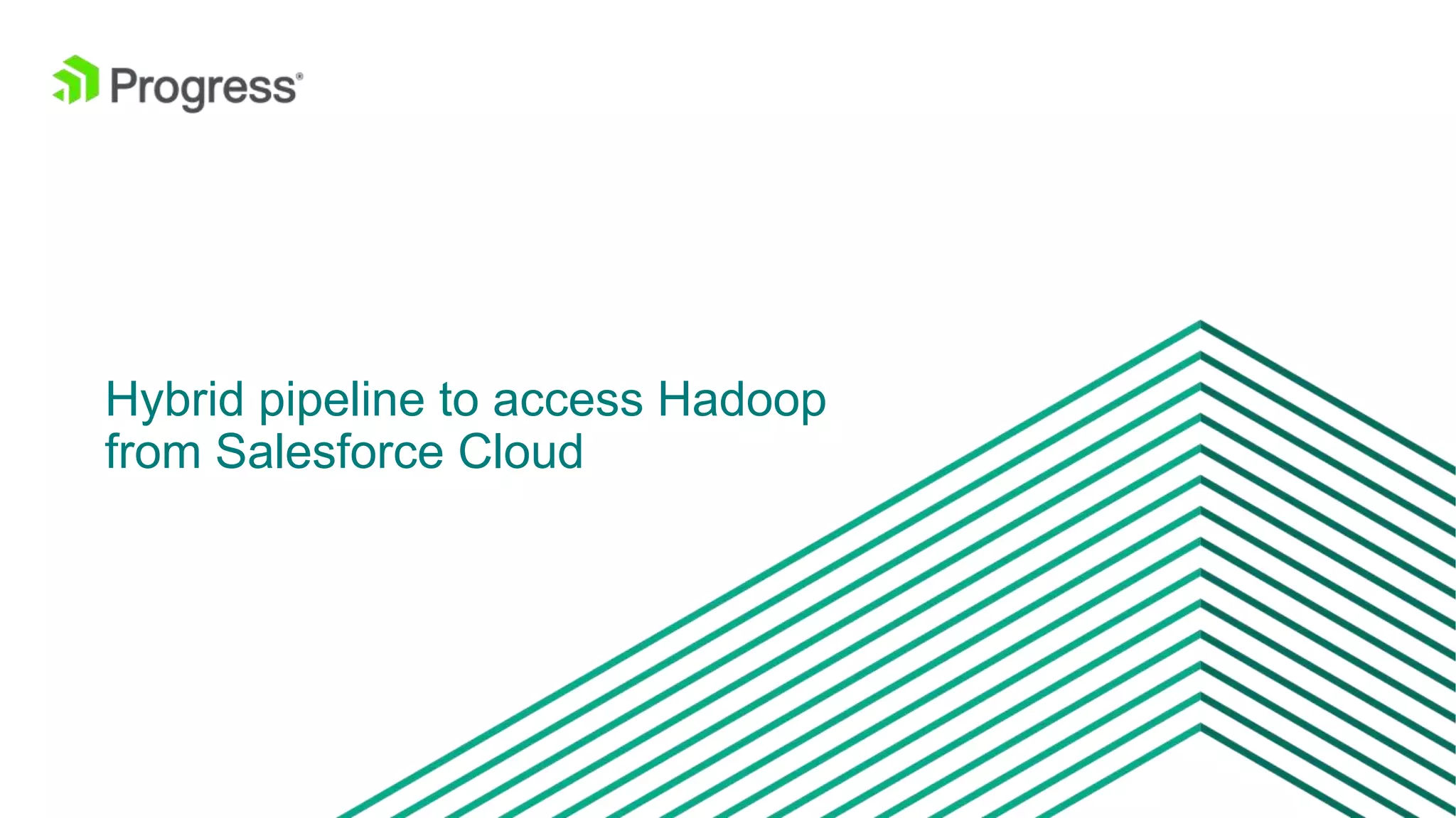 © 2016 Progress Software Corporation and/or its subsidiaries or affiliates. All rights reserved.19 Hybrid pipeline to access Hadoop from Salesforce Cloud 