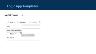 Logic App Templates
 